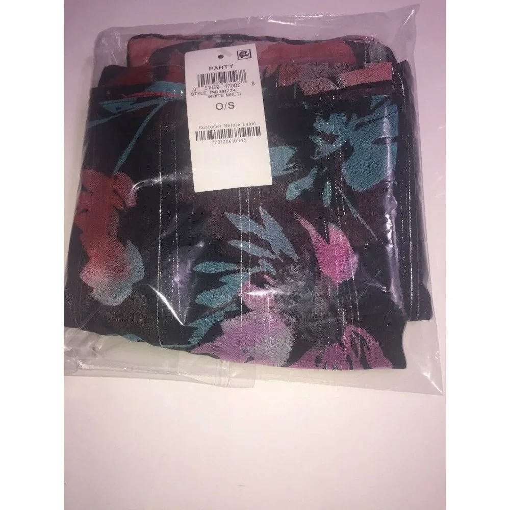 Inc International Concepts Metallic Floral Wrap
